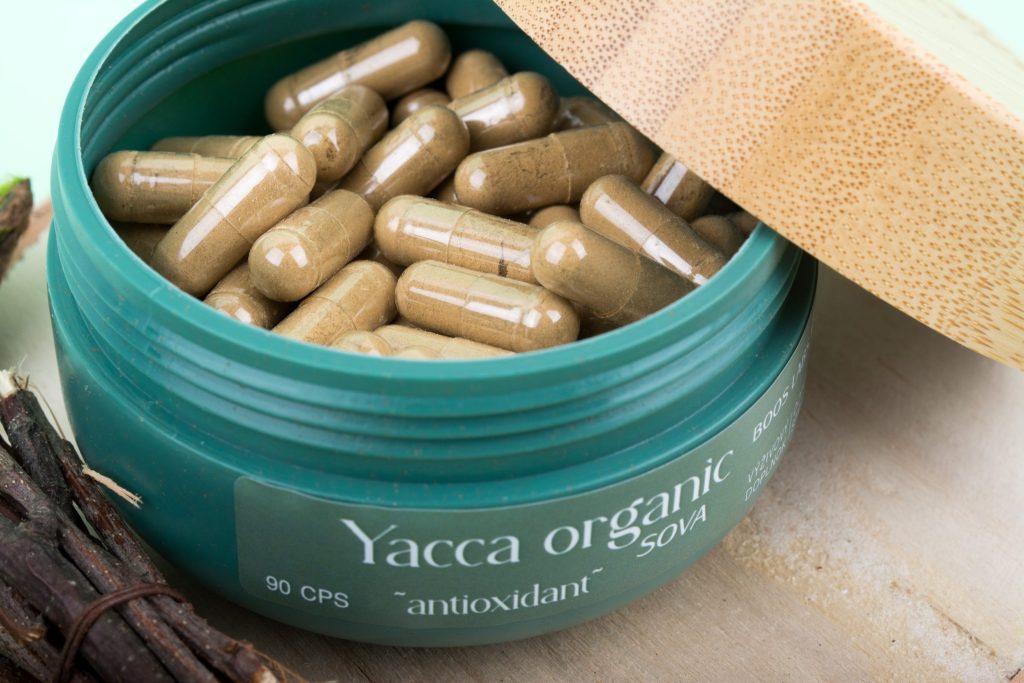 yacca organic sova antioxidant saponiny krevní oběh